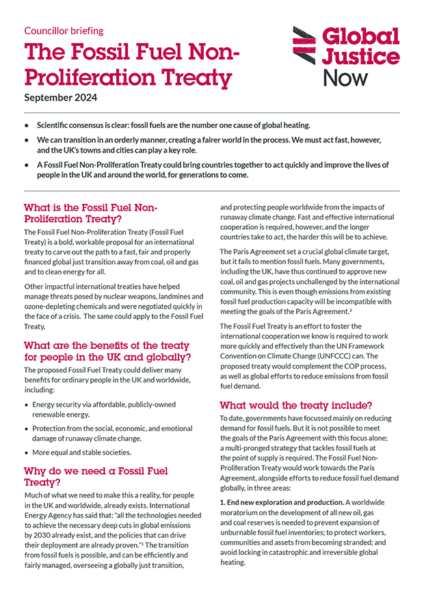 Fossil Fuel Treaty: Councillor briefing (English and Welsh) - Global ...